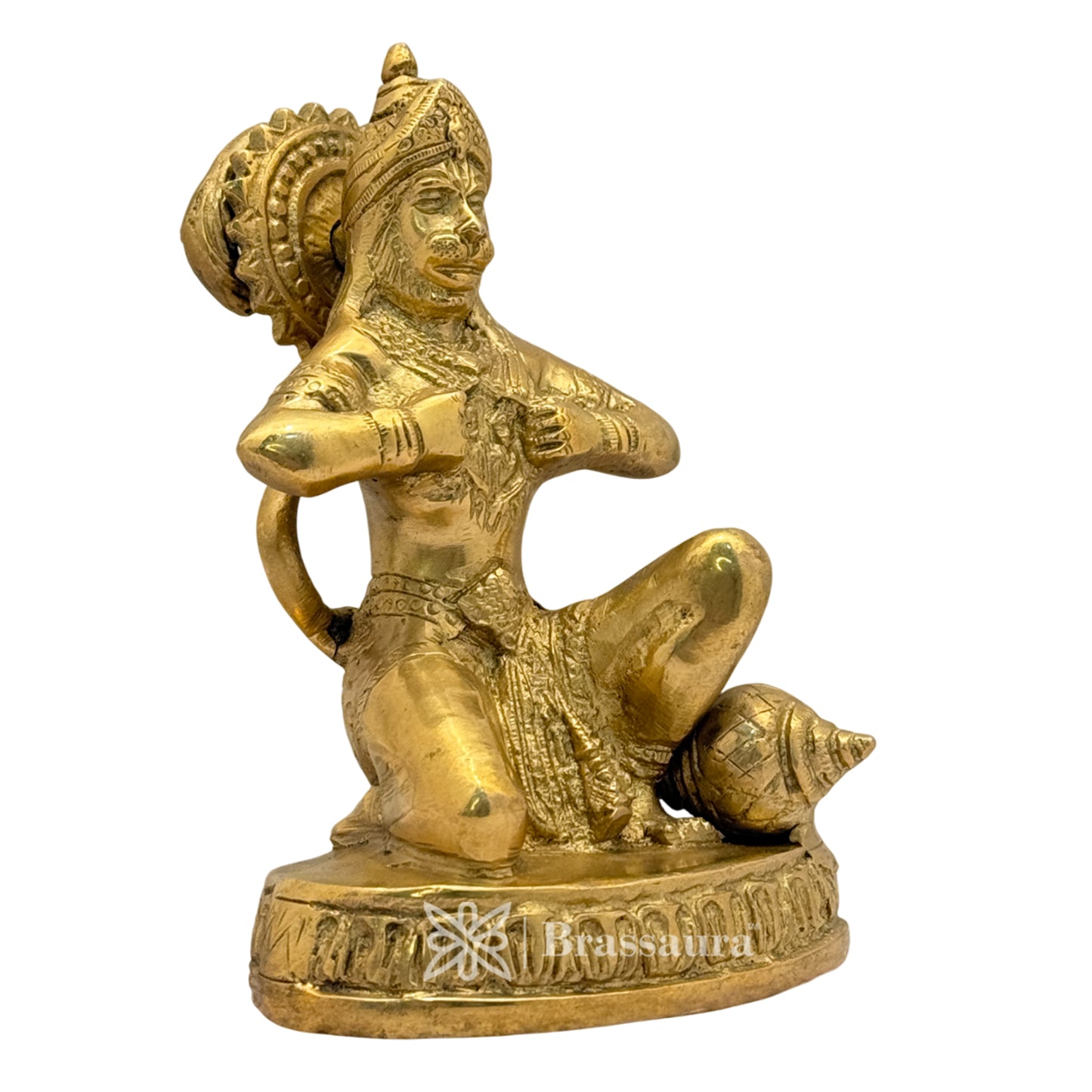 Brass Hanuman Murti for Home and Decor Weight 1 Kg Height 13 cm