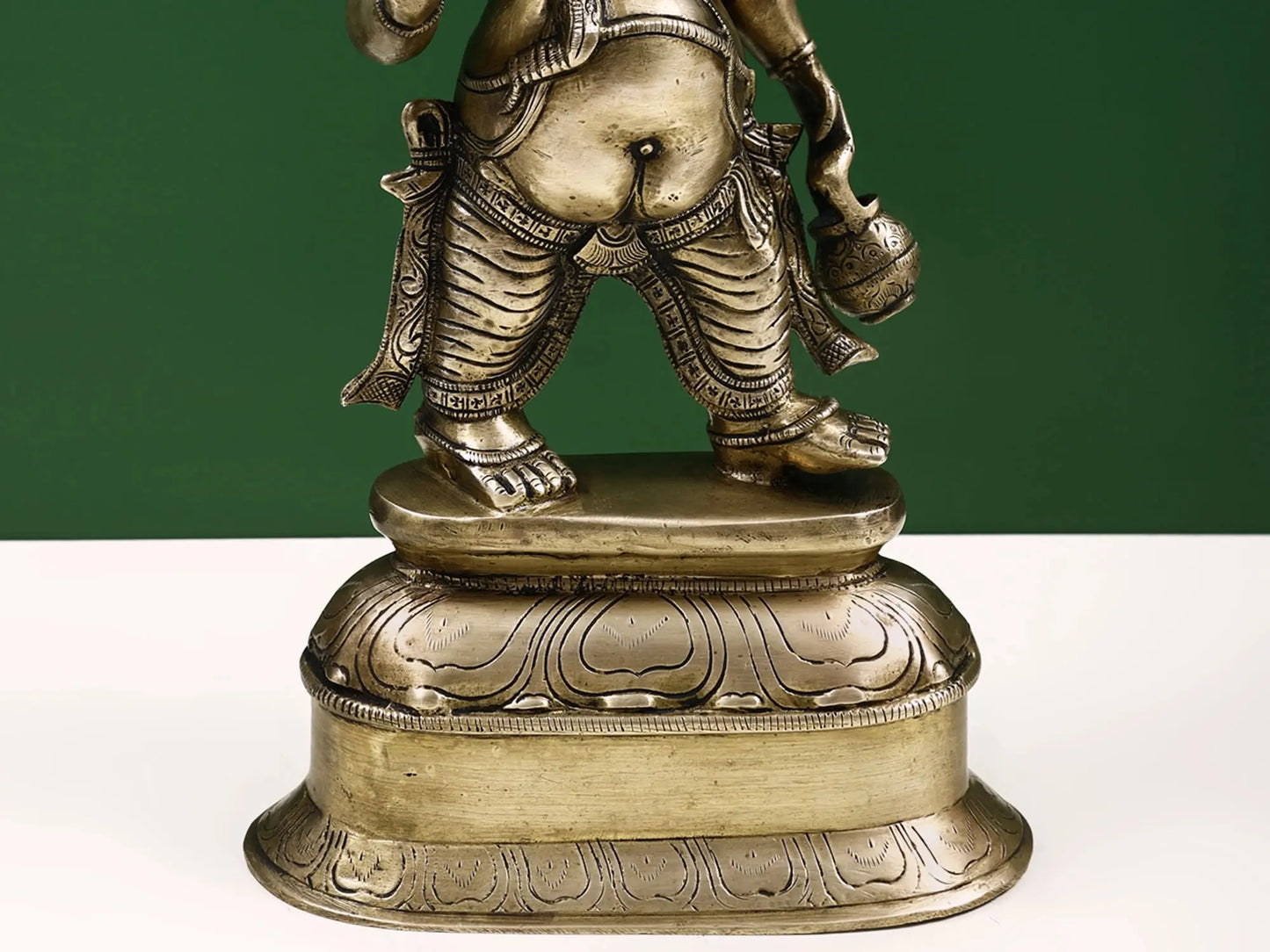 Brassaura™ Standing Ganesha with Parasol | Height 15 Inches & Weight 4.70 kgs