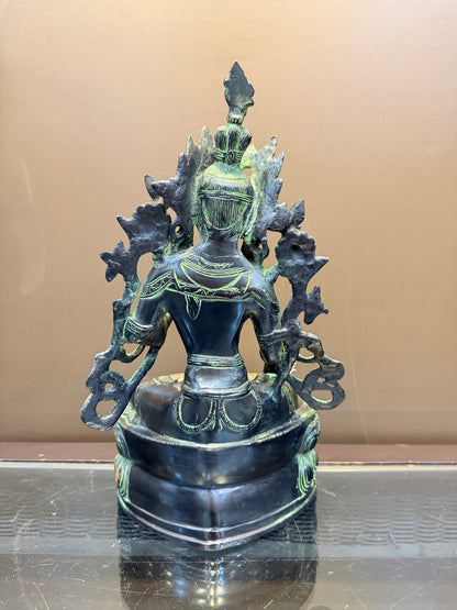 Brassaura® Brass Tara Statue | Height 14 Inches