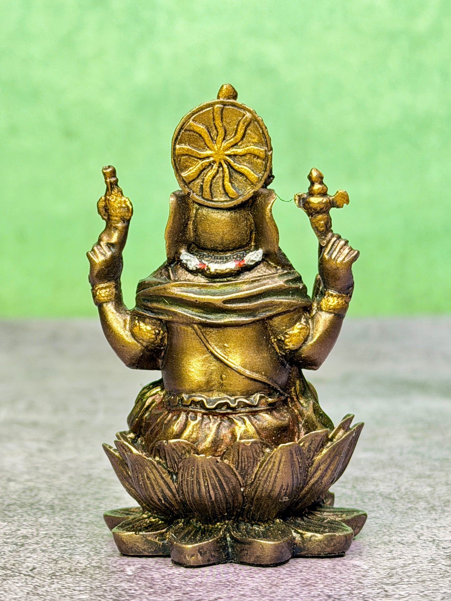 Brassaura™ Resin Ganesha Statue for Car Dashboard, Home and Decor | Weight 0.06 Kgs | Height 3.15 Inches