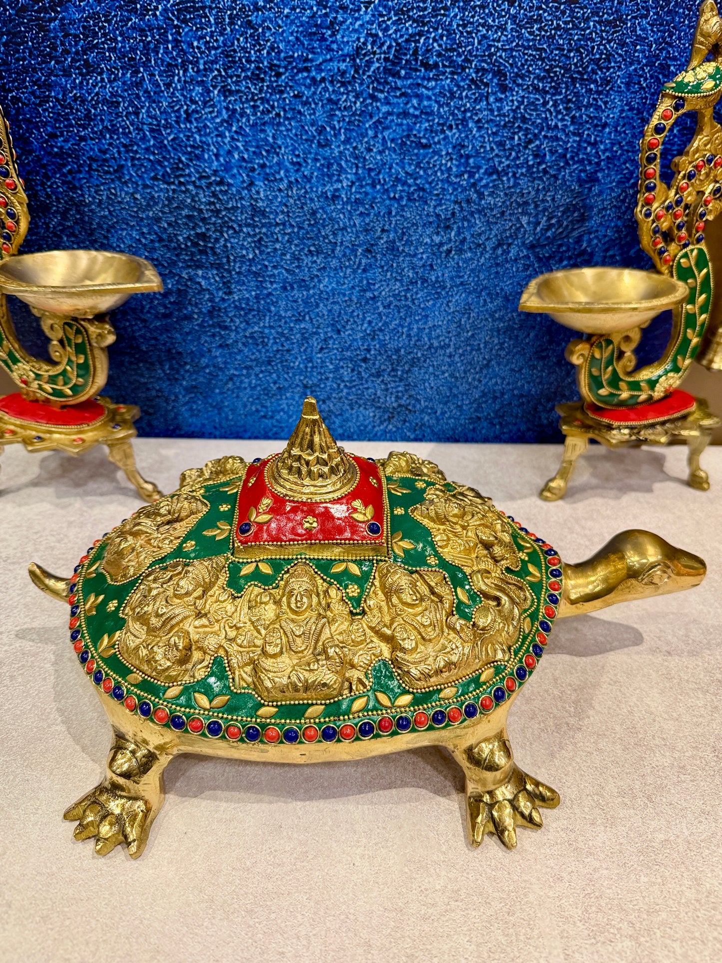 Brassaura® Brass Feng Shui Turtle Statue | Height 5 Inches