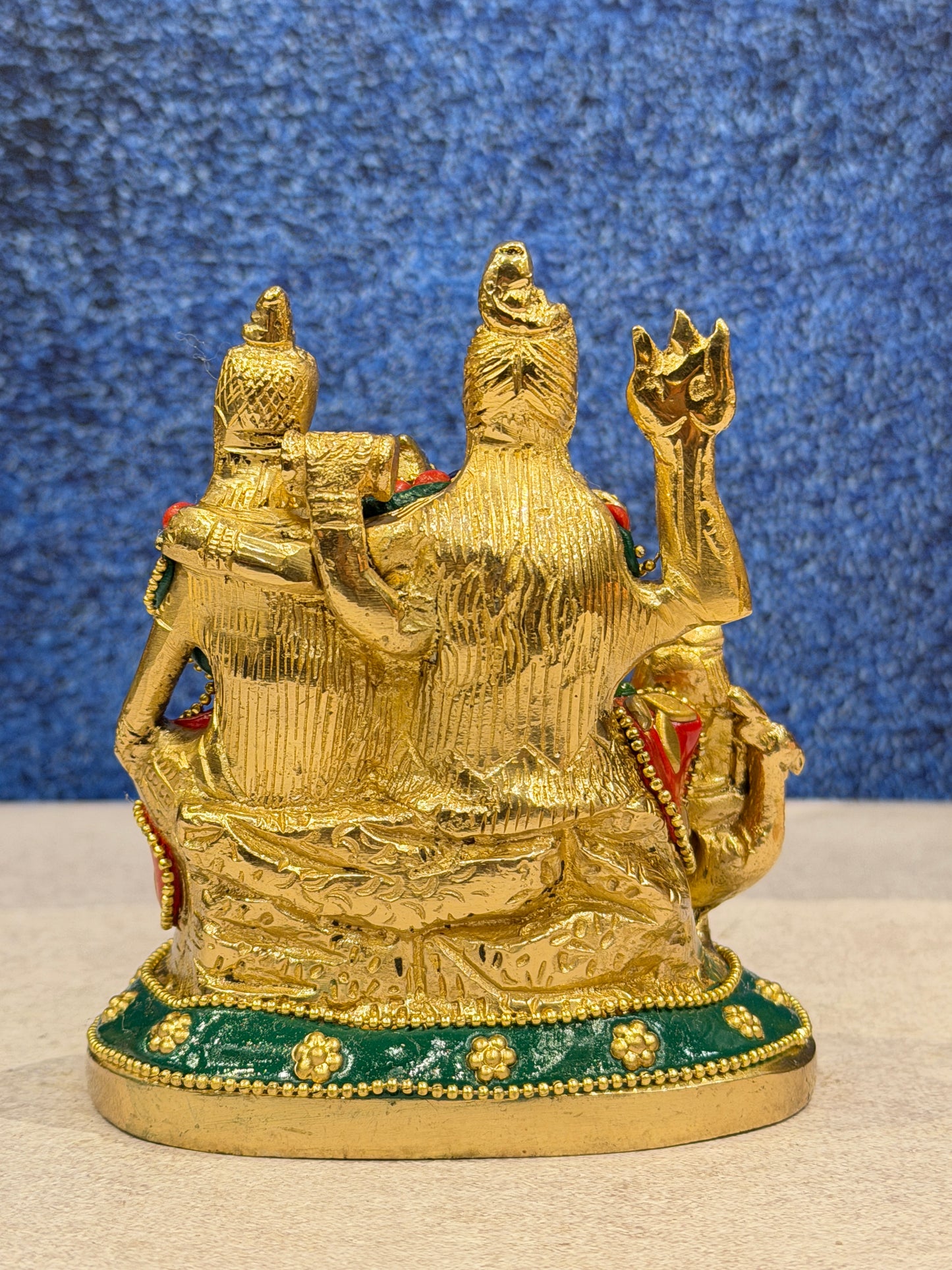Brassaura® Brass Shiva Family Statue | Height 6 Inches