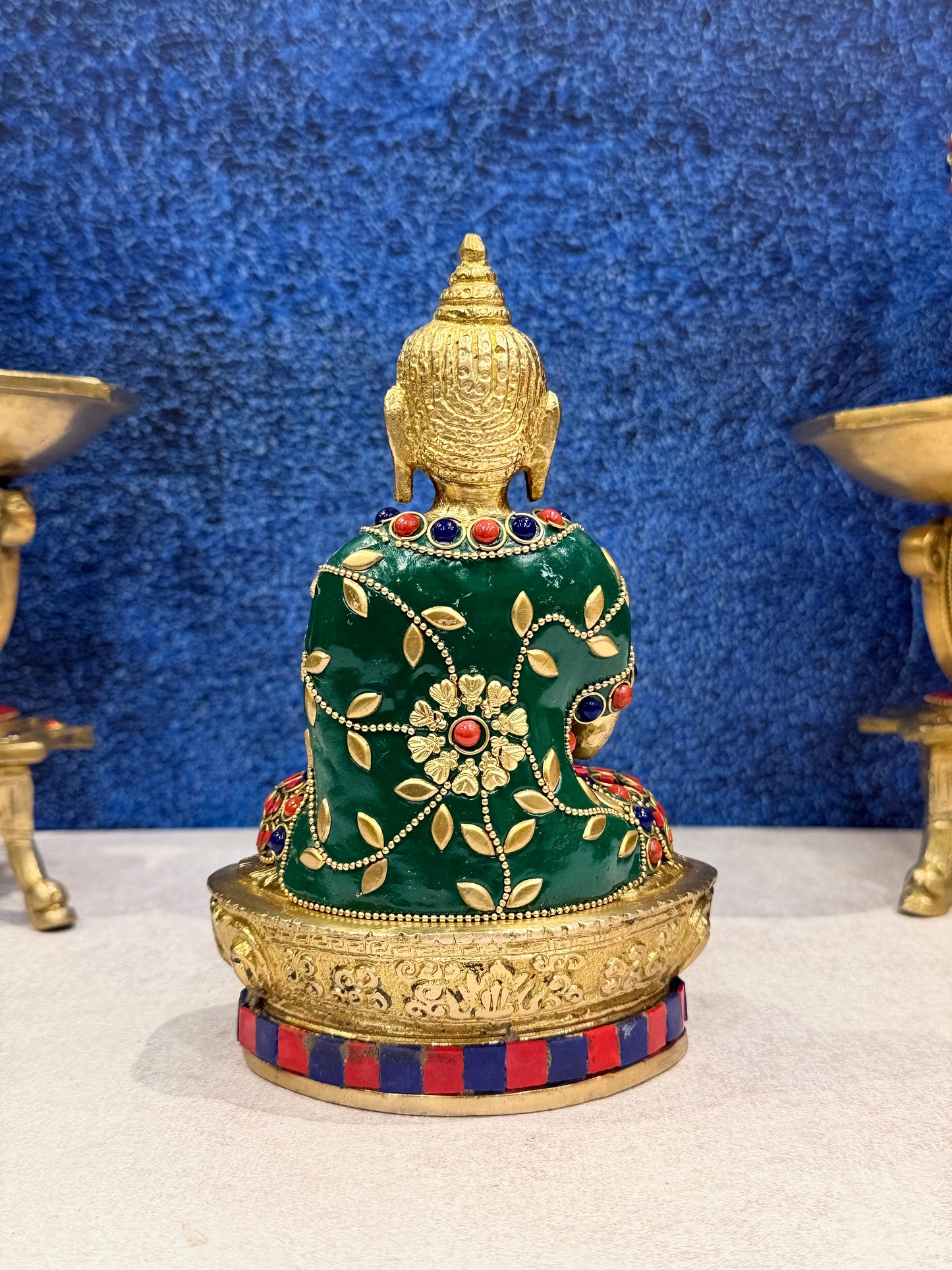 Brassaura® Brass Buddha Statue | Height 7 Inches