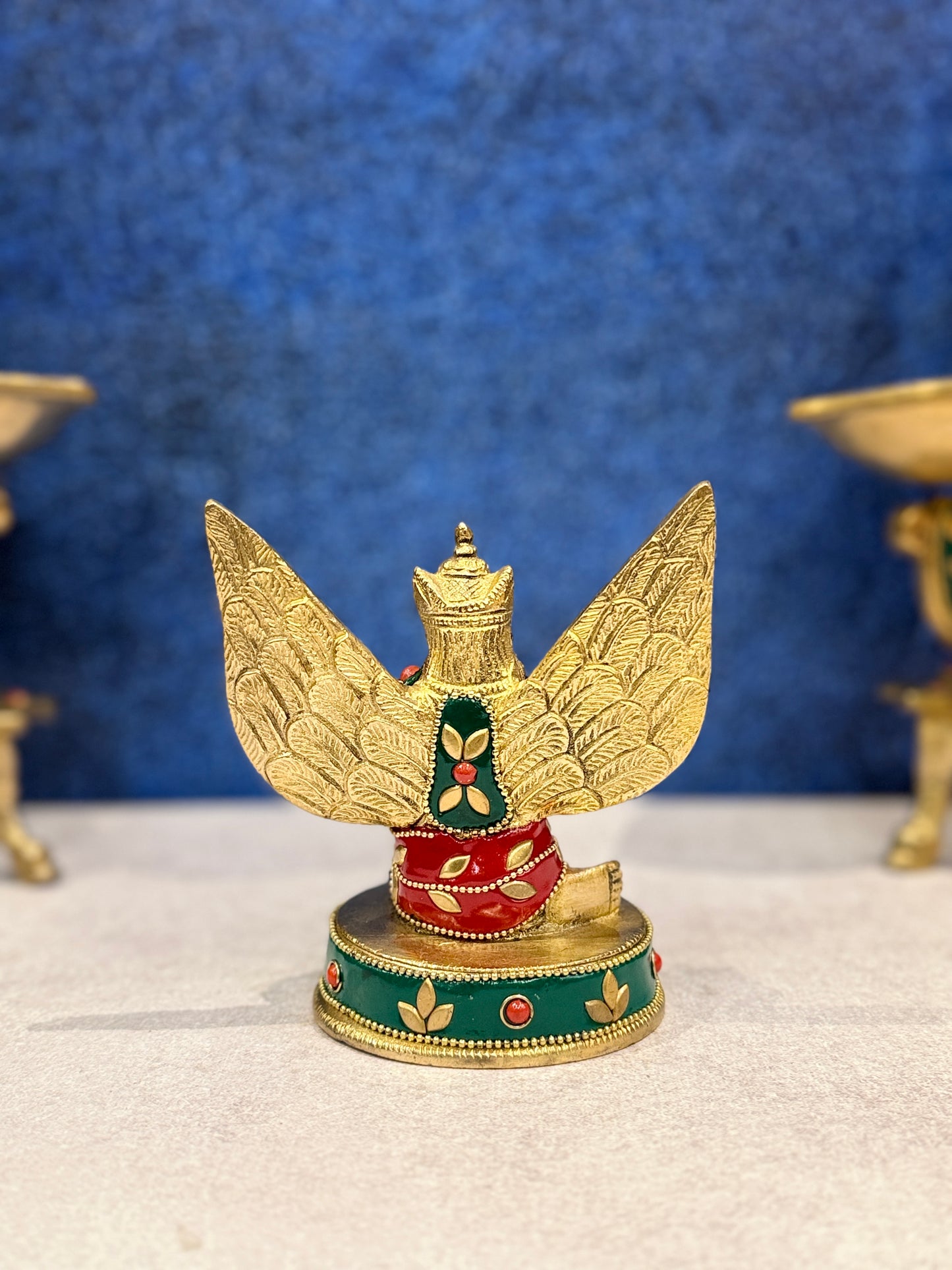 Brassaura® Brass Garud Statue | Height 6 Inches