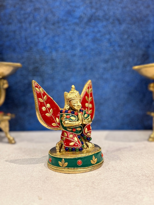 Brassaura® Brass Garud Statue | Height 6 Inches