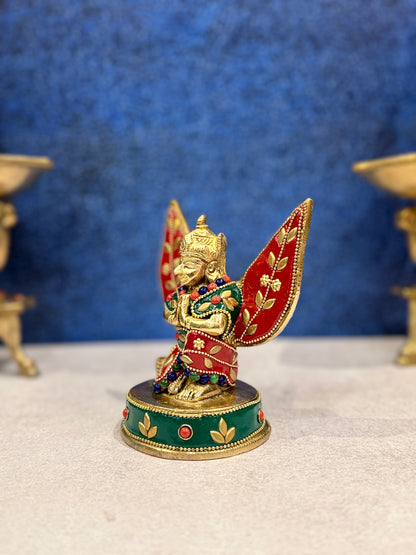 Brassaura® Brass Garud Statue | Height 6 Inches