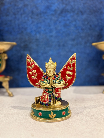 Brassaura® Brass Garud Statue | Height 6 Inches