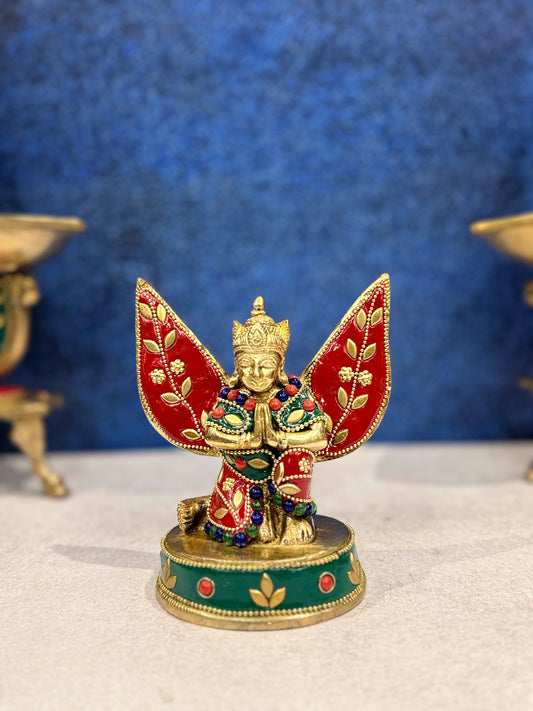 Brassaura® Brass Garud Statue | Height 6 Inches