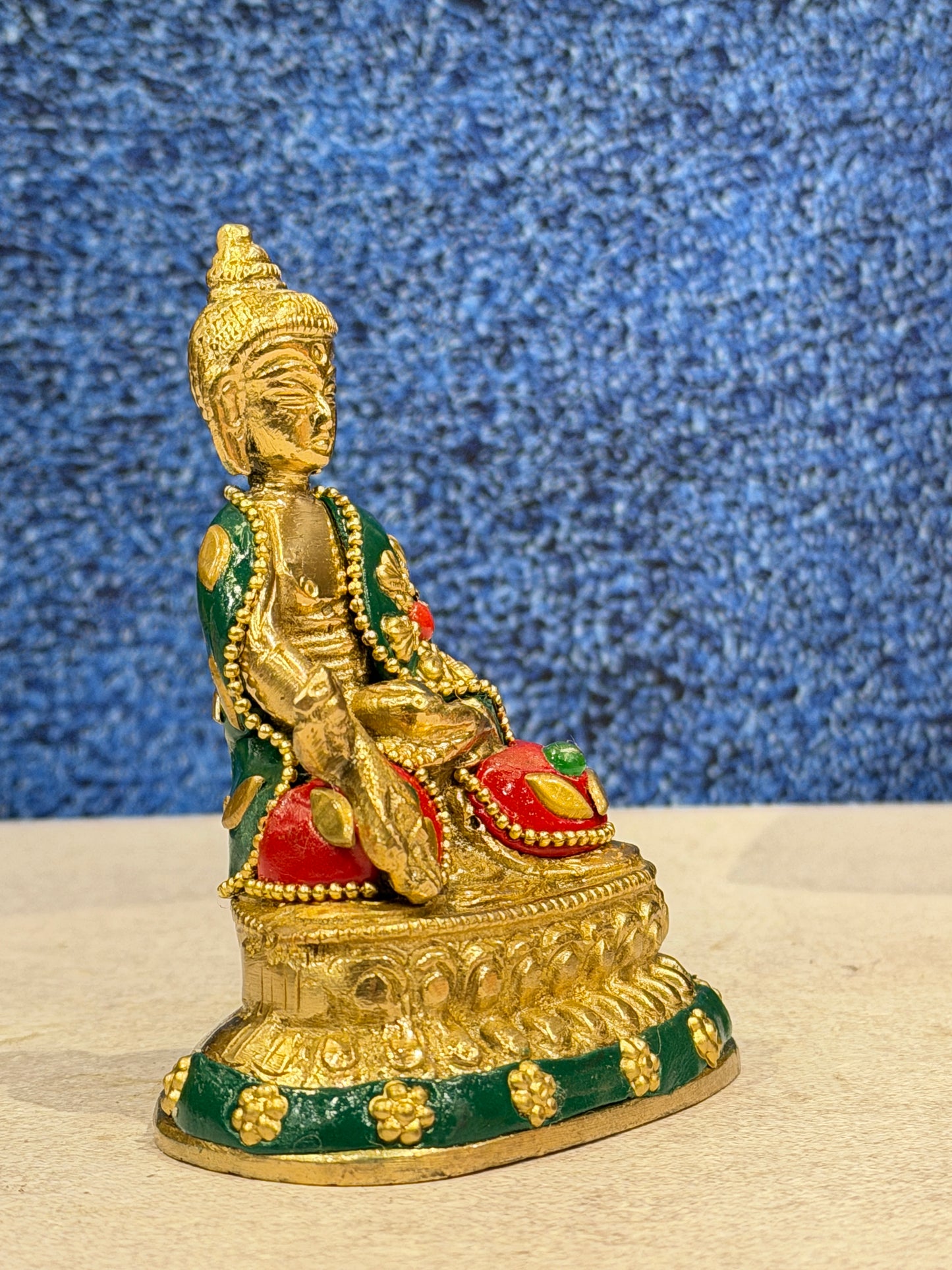 Brassaura® Brass Buddha Statue | Height 4 Inches