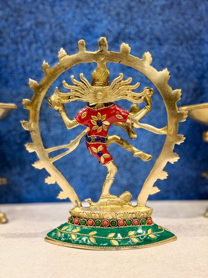 Brassaura® Brass Nataraj Statue | Height 8.5 Inches