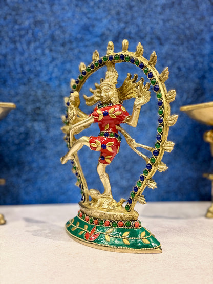 Brassaura® Brass Nataraj Statue | Height 8.5 Inches