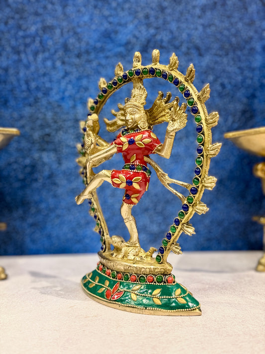 Brassaura® Brass Nataraj Statue | Height 8.5 Inches