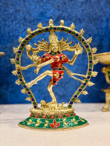 Brassaura® Brass Nataraj Statue | Height 8.5 Inches