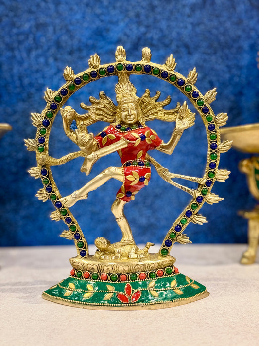 Brassaura® Brass Nataraj Statue | Height 8.5 Inches