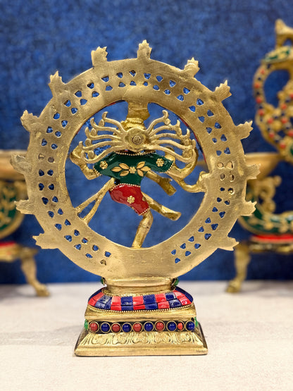 Brassaura® Brass Nataraj Statue | Height 8 Inches