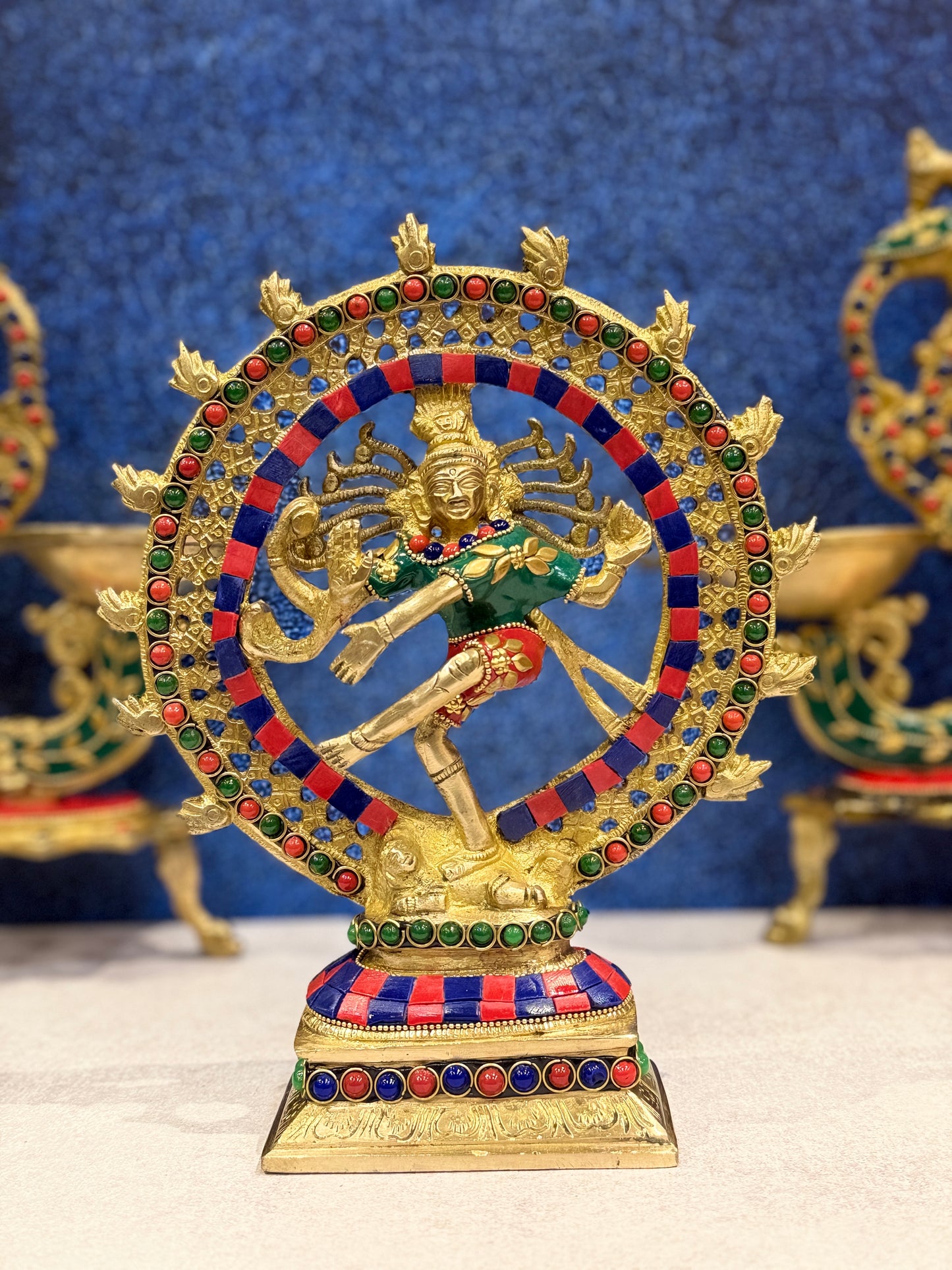Brassaura® Brass Nataraj Statue | Height 8 Inches