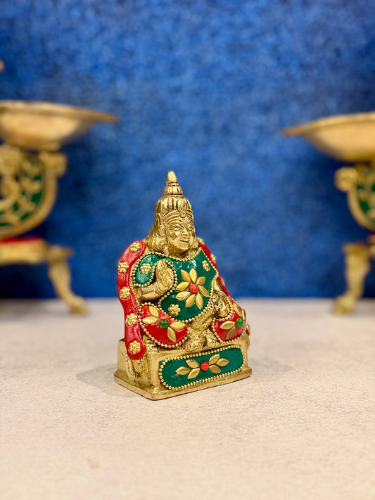 Brassaura® Brass Kuber Statue | Height 4.5 Inches