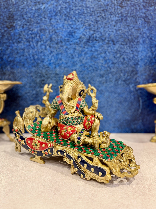 Brassaura® Brass Ganesha Statue | Height 6 Inches