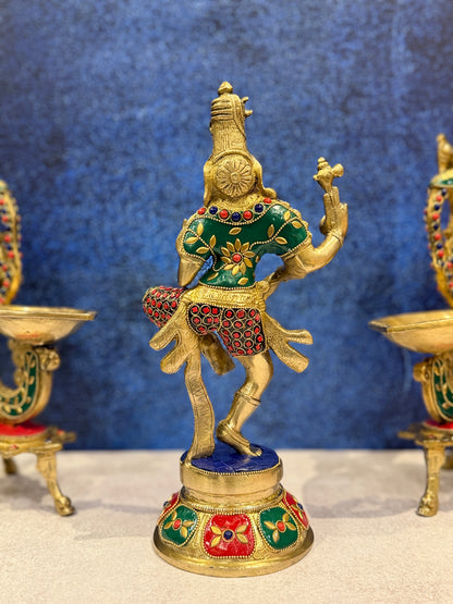 Brassaura® Brass Nataraja Statue | Height 12 Inches