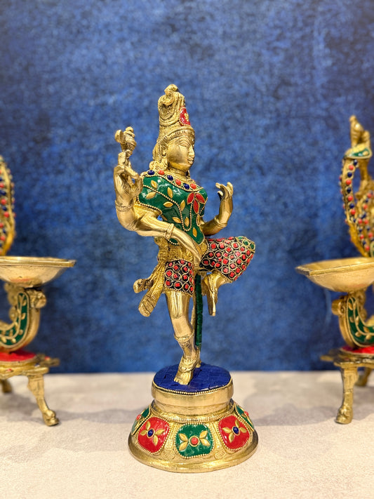Brassaura® Brass Nataraja Statue | Height 12 Inches