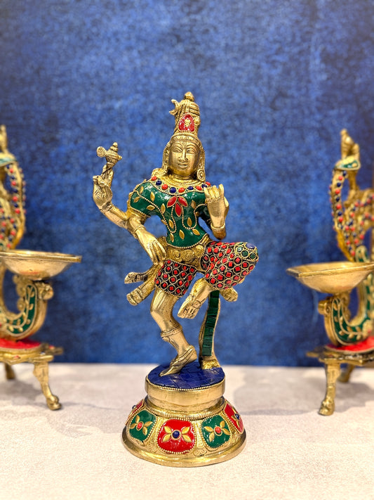 Brassaura® Brass Nataraja Statue | Height 12 Inches