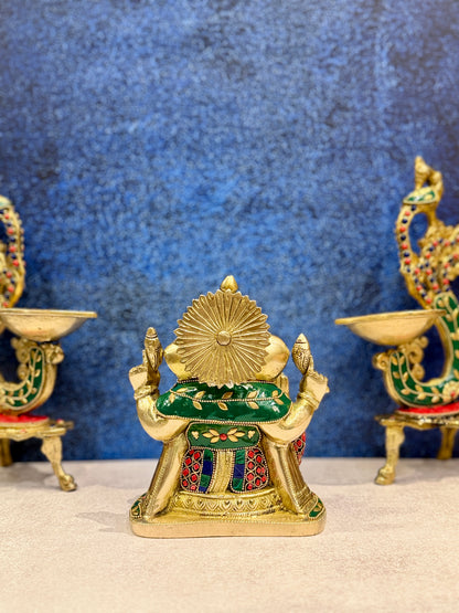 Brassaura® Brass Ganesha Statue | Height 6 Inches