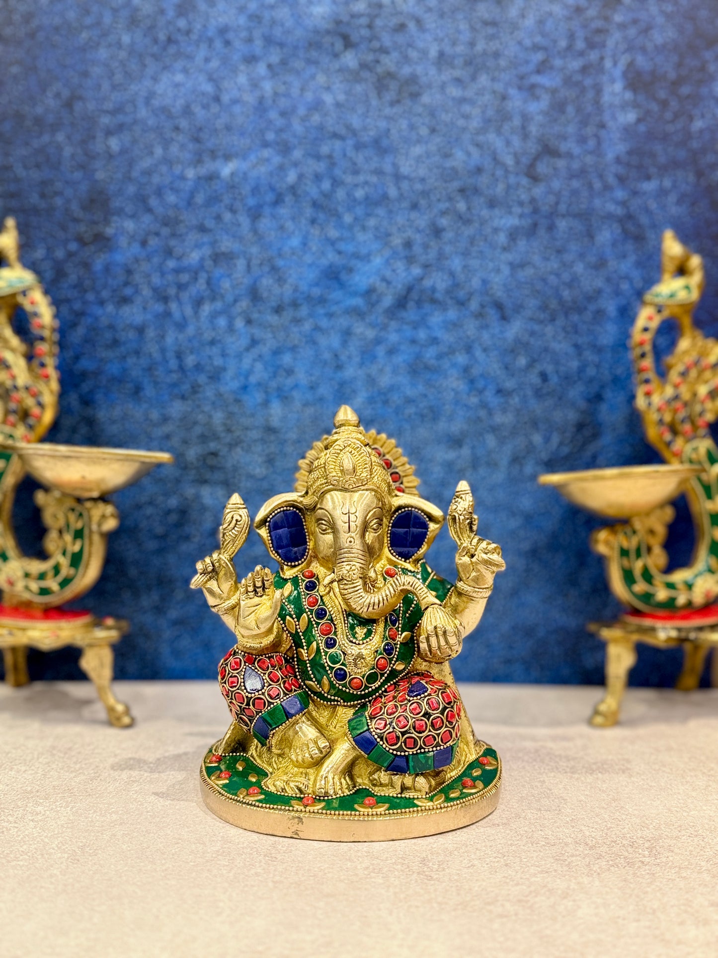 Brassaura® Brass Ganesha Statue | Height 6 Inches