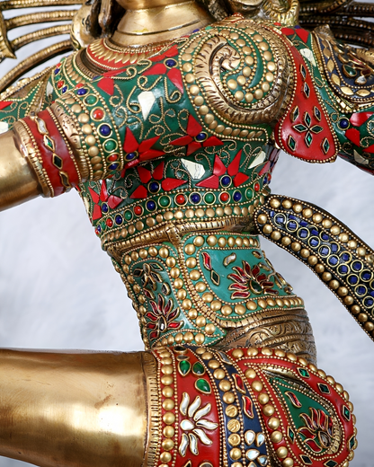 Brassaura® Brass Lord Shiva as Nataraja Statue | Height 47 Inches