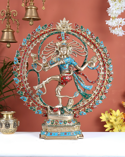 Brassaura® Brass Nataraja Statue | Height 25 Inches