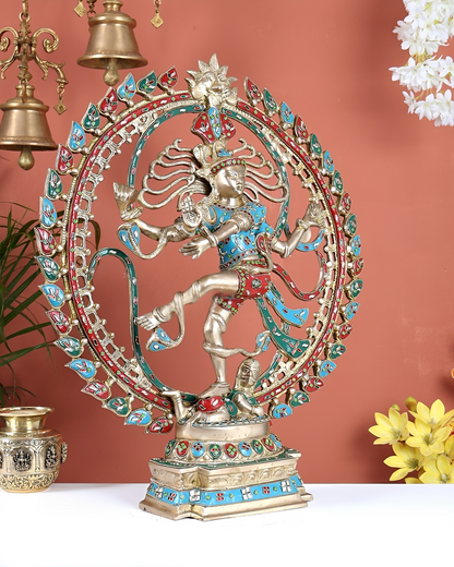 Brassaura® Brass Nataraja Statue | Height 25 Inches