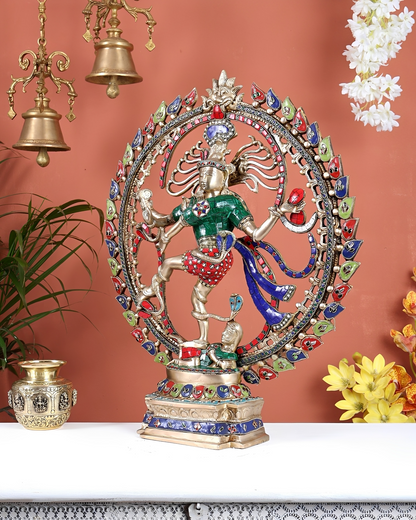 Brassaura® Brass Nataraja Statue | Height 25 Inches