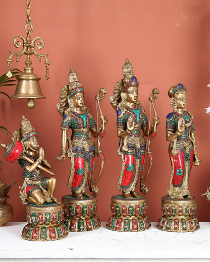 Brassaura® Brass Ram Darbar Set | Height 24 Inches