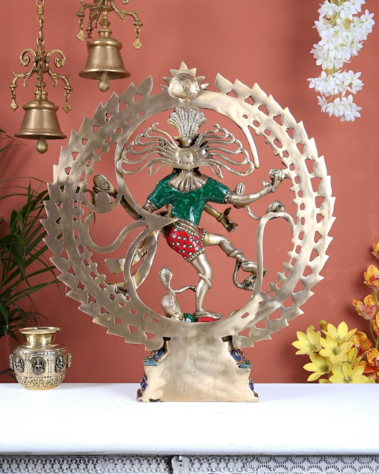 Brassaura® Brass Nataraja Statue | Height 25 Inches