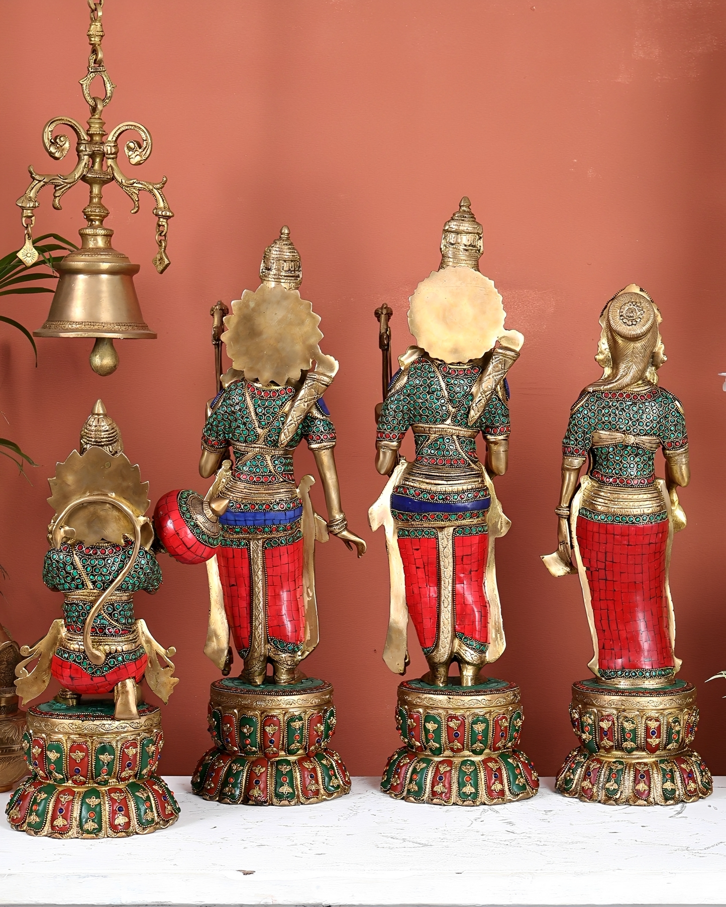 Brassaura® Brass Ram Darbar Set | Height 24 Inches