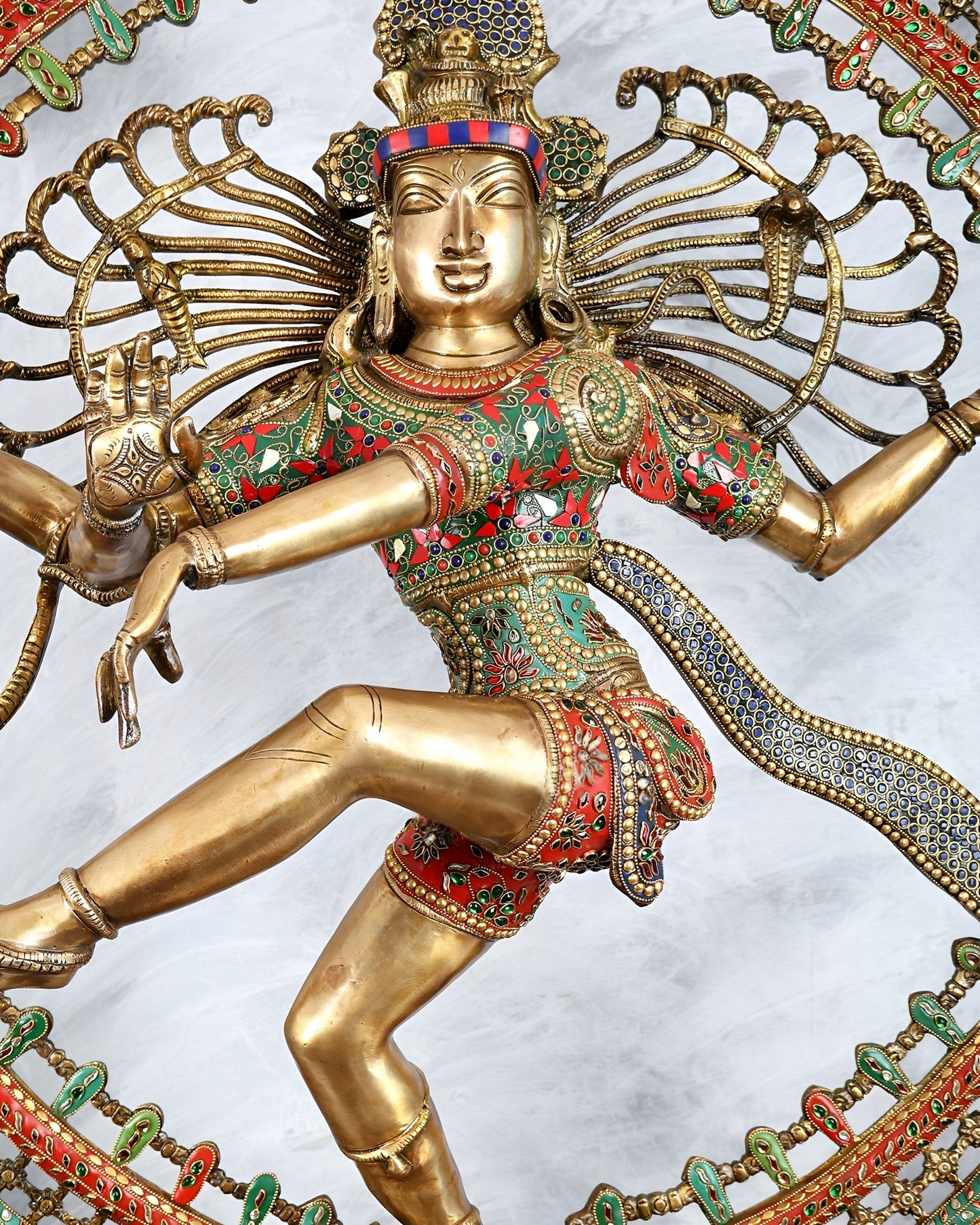 Brassaura® Brass Lord Shiva as Nataraja Statue | Height 47 Inches