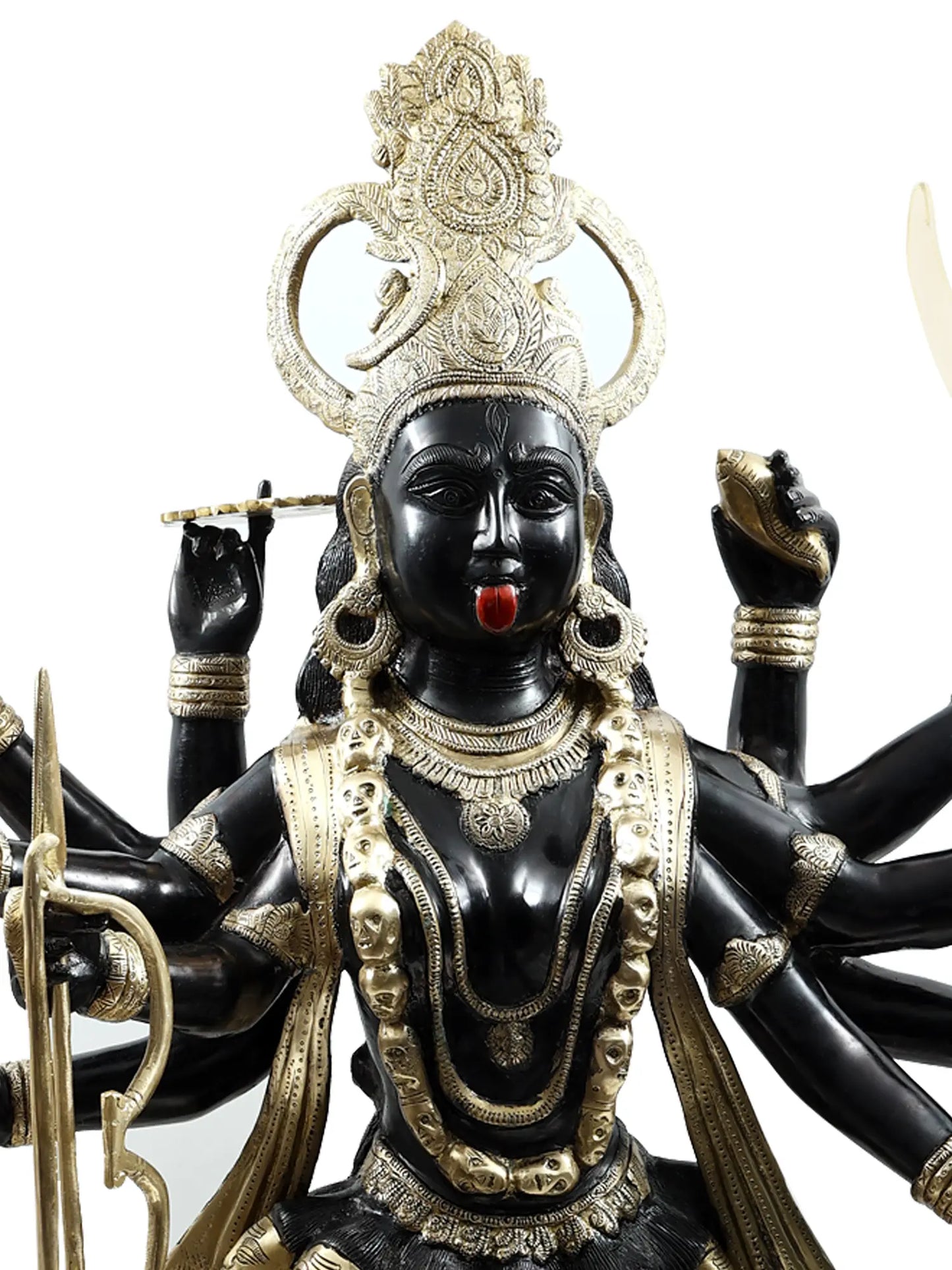 Brassaura® Brass Kali Maa Statue | Height 42.91 Inches & Weight 63 kg