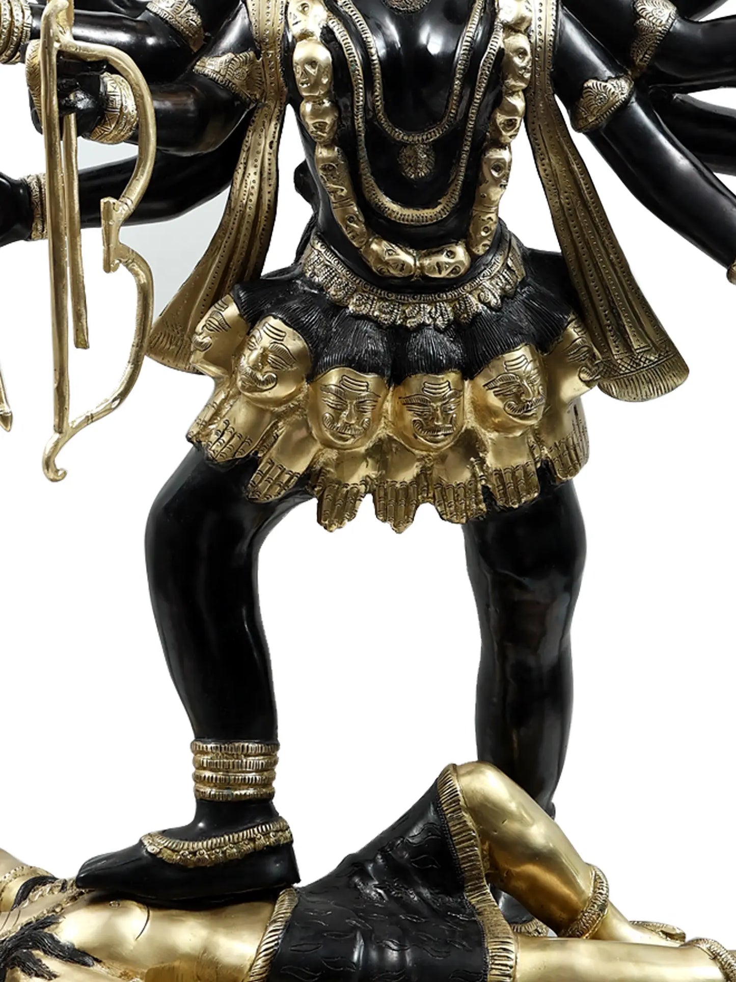 Brassaura® Brass Kali Maa Statue | Height 42.91 Inches & Weight 63 kg
