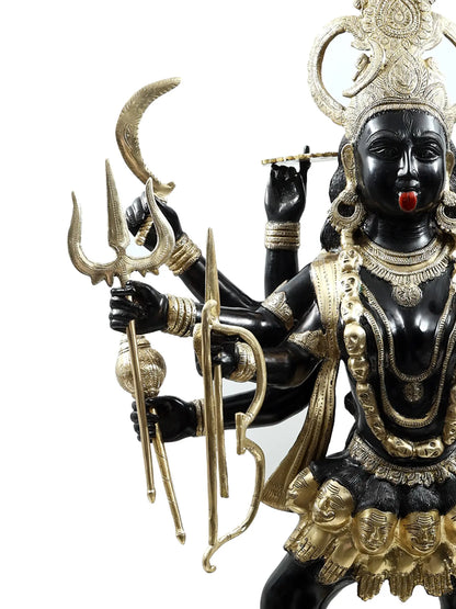 Brassaura® Brass Kali Maa Statue | Height 42.91 Inches & Weight 63 kg
