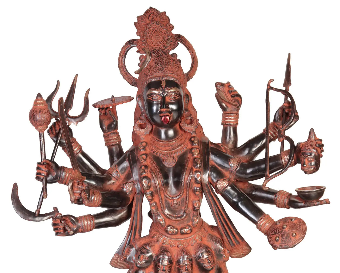 Brassaura® Brass Kali Maa Statue | Height 42.91 Inches & Weight 63 kg