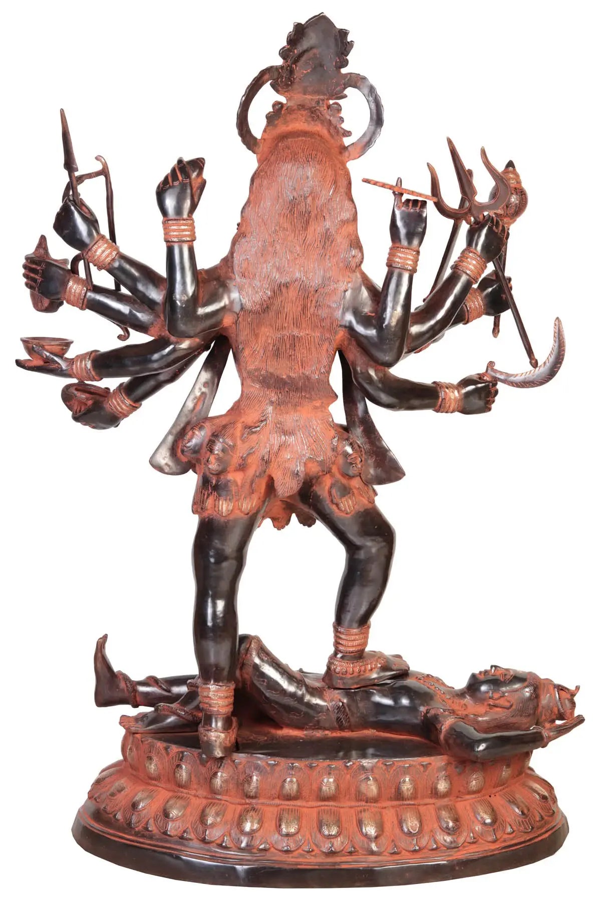 Brassaura® Brass Kali Maa Statue | Height 42.91 Inches & Weight 63 kg
