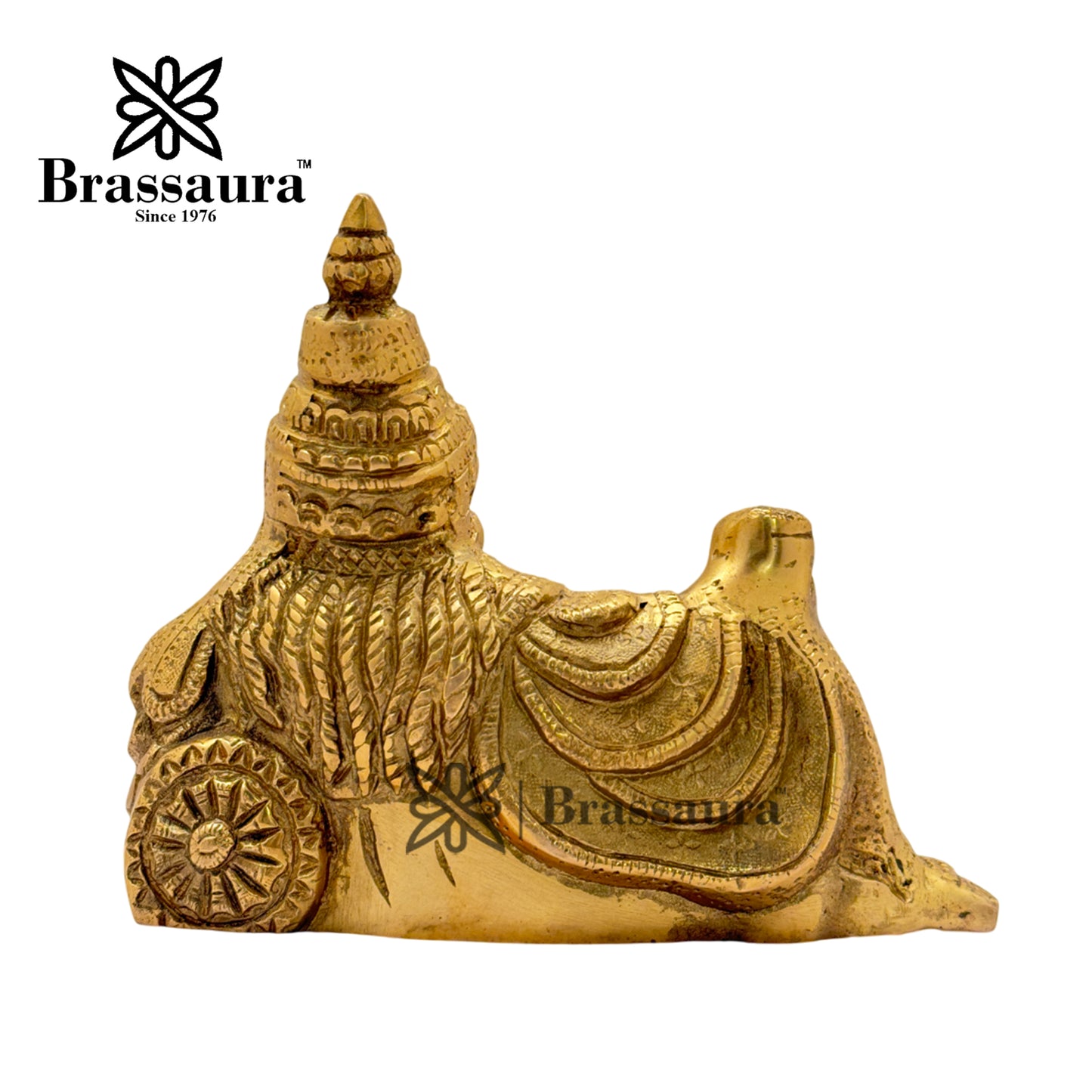 Brass Kuber Idol for Home and Decor Weight 1.9 Kg Height 14 cm