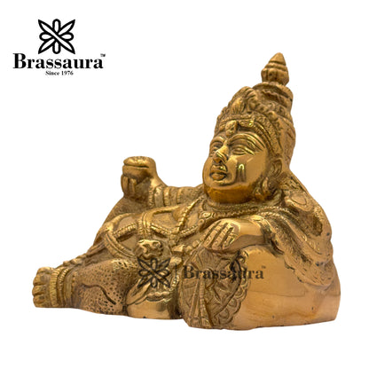 Brass Kuber Idol for Home and Decor Weight 1.9 Kg Height 14 cm