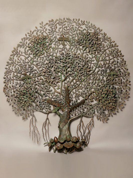 Brassaura® Brass Tree of Life Kalpvriksha | Height 75.00 Inches & Weight 60.30 kg