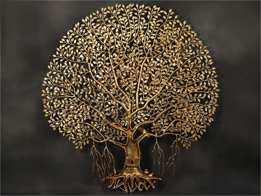 Brassaura® Brass Kalp Vraksh Tree of Life Statue | Height 50.98 Inches & Weight 26.66 kg