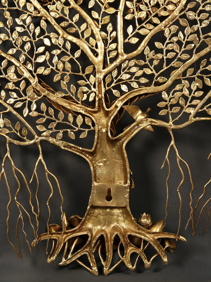 Brassaura® Brass Kalp Vraksh Tree of Life Statue | Height 50.98 Inches & Weight 26.66 kg