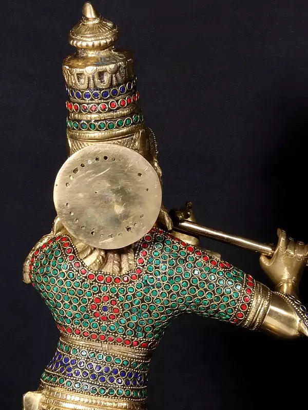 Brassaura® Brass Krishna Nandi Statue | Height 25 Inches & Weight 24.90 kg