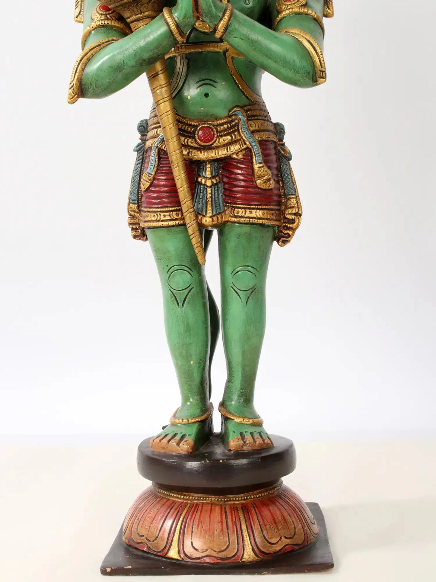 Brassaura® Standing Hanuman in Namaskar Mudra | Brass Statue | Height 21.1 Inches & Weight 8.73 kgs