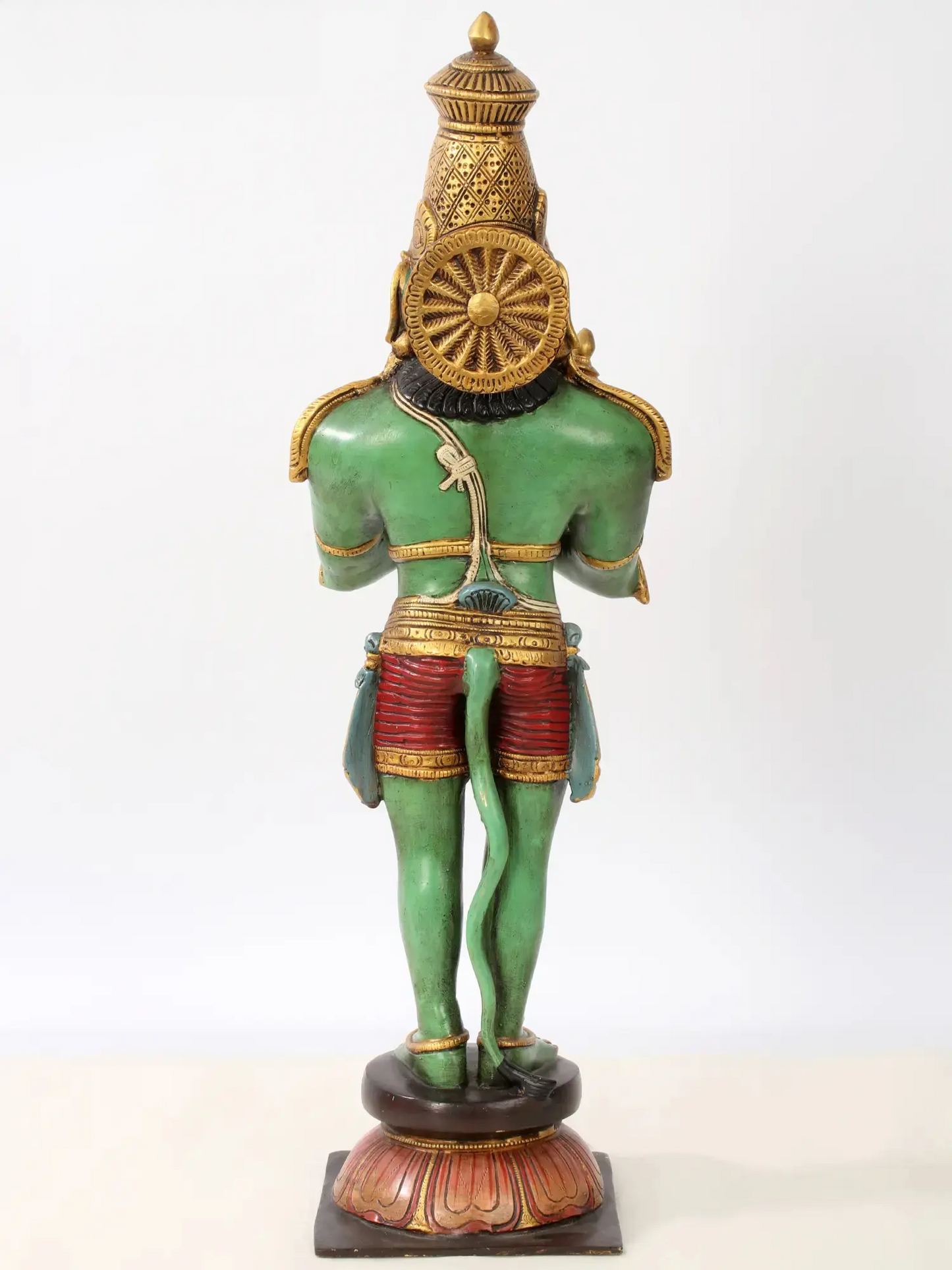 Brassaura® Standing Hanuman in Namaskar Mudra | Brass Statue | Height 21.1 Inches & Weight 8.73 kgs