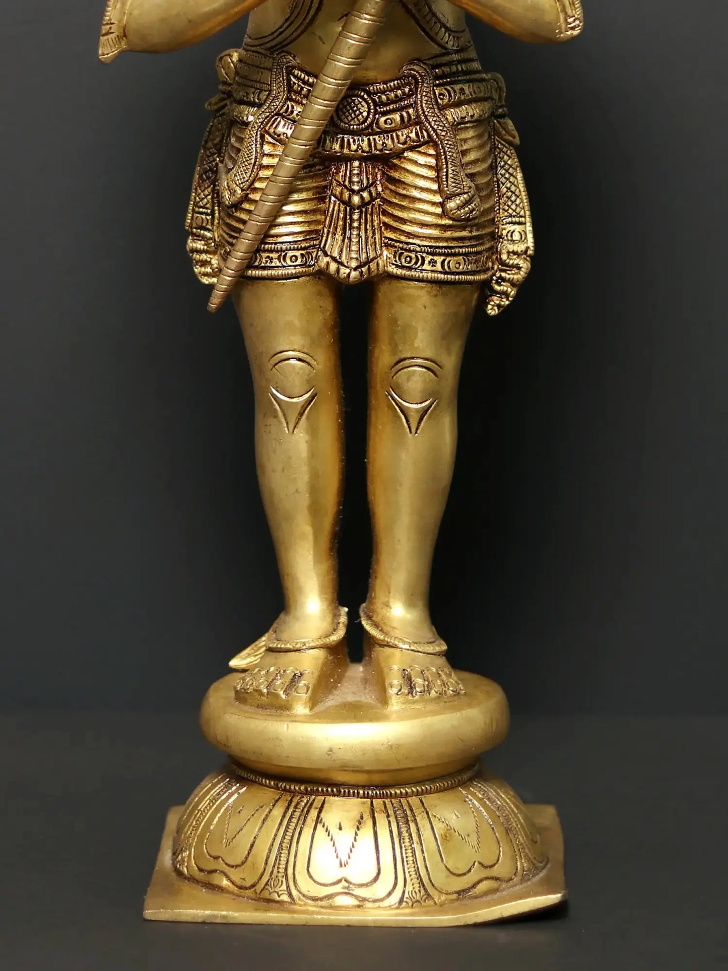 Brassaura® Standing Hanuman in Namaskar Mudra | Brass Statue | Height 21.1 Inches & Weight 8.73 kgs