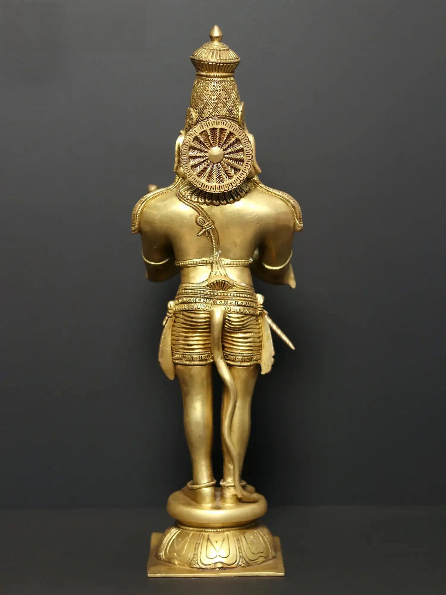 Brassaura® Standing Hanuman in Namaskar Mudra | Brass Statue | Height 21.1 Inches & Weight 8.73 kgs